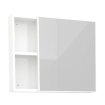 Espelho Para Banheiro Aço Ameixa 60 Cozimax Branco