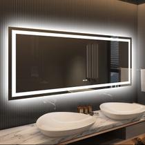 Espelho para banheiro Amorho 152 x 71 cm com LED dimerizável e antiembaçante Espelho para banheiro Amorho 152 x 71 cm com LED dimerizável e antiembaçante