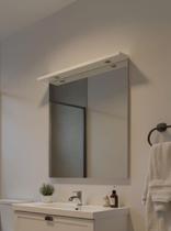 Espelho para Banheiro Com Led 80cm Mdf Branco - On Móveis