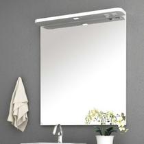 Espelho para banheiro com painel e LED 80cm 010160.01 Móveis Bosi