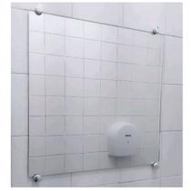 Espelho para Banheiro Simples de Vidro Quadrado de Parede - Cebrace ou Guardian