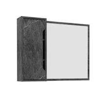 Espelho para Banheiro Suspenso com 1 Porta e 3 Prateleiras MDP Marmore/Lunar Tecnomobili