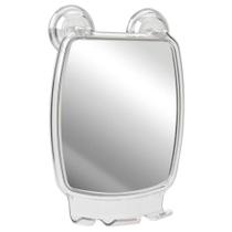 Espelho para Box com Ventosa Porta Gilete Cristal Prático