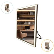 Espelho Para Maquiagem Make 40x28cm Retangular Com Luz Touch Espelho Para Maquiagem Make 40x28cm Retangular Com Luz Touch