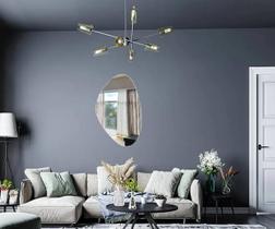 Espelho Para Sala de Estar 95cm Vertical Orgânico Lapidado