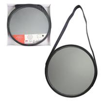 Espelho Pequeno Decorativo Redondo 33cm Preto