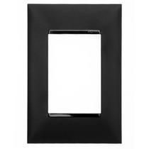 Espelho Pial Plus+ Placa 3 Postos 4x2 Legrand Preto 618503PT
