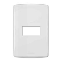 Espelho Placa 1 Posto C/ Suporte 4x2 Tampa Horizontal Siena