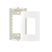 Espelho Placa 4x2 3 Postos Com Suporte Sleek MarGirius Espelho Placa 4x2 3 Postos Com Suporte Sleek MarGirius