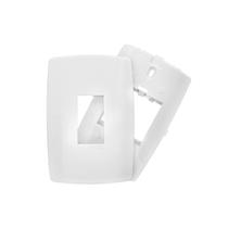 Espelho Placa 4x2 Com Saída Vertical Para 1 Módulo Incluso Suporte Para Fixação Linha Slim Ilumi (Ref.: 82060)