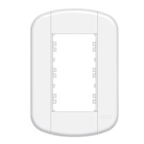 Espelho Placa 4x2 com Suporte para 3 Módulos Linha Blanc Fame 3939