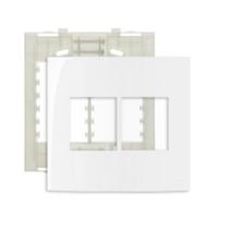 Espelho Placa 4x4 4 Postos Com Suporte Sleek MarGirius Espelho Placa 4x4 4 Postos Com Suporte Sleek MarGirius