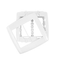 Espelho Placa 4x4 Com Saída Horizontal Para 6 Módulos Incluso Suporte Para Fixação Linha Slim Ilumi (Ref.: 83090)