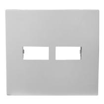 Espelho Placa 4x4 com Suporte 1+1 Módulo Separado Horizontal Linha i9 Ilumi - 97060