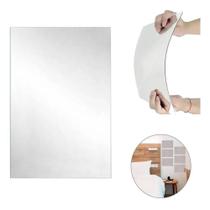 Espelho placa adesiva em acrilico espelhado retangular 20x30cm decorativo sala quarto escritório Espelho placa adesiva em acrilico espelhado retangular 20x30cm decorativo sala quarto escritório
