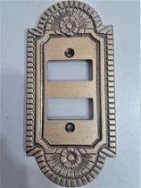 Espelho placa cega colonial retrô vintage 4x2 para 2 teclas horizontais distanciadas