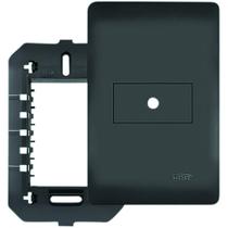 Espelho Placa Fame Habitat Black 4070 4X2 1 Furo Espelho Placa Fame Habitat Black 4070 4X2 1 Furo