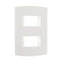 Espelho Placa Peesa Alfa P1504 4X2 2Modulo Dist.Branco Espelho Placa Peesa Alfa P1504 4X2 2Modulo Dist.Branco