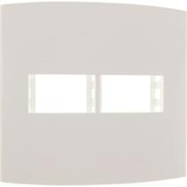 Espelho Placa Peesa Alfa P1522 4X4 2Modulo Branco