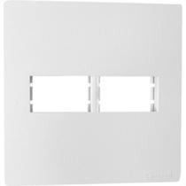 Espelho Placa Peesa Una Max P1722 4X4 2Modulo Branco