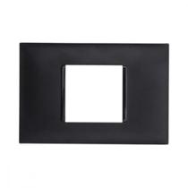 Espelho Placa Pial Plus+ Preto 4X2 2Mod 618502Pt