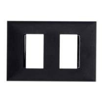 Espelho Placa Pial Plus+ Preto 4X2 2Mod.Dist 8506Pt Espelho Placa Pial Plus+ Preto 4X2 2Mod.Dist 8506Pt