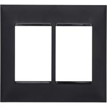 Espelho Placa Pial Plus+ Preto 4X4 6Mod.Horz 618516Pt