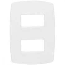 Espelho Placa Radial Modular Branco 4X2 2Mod Dist 3004 Espelho Placa Radial Modular Branco 4X2 2Mod Dist 3004