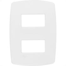 Espelho Placa Radial Modular Branco 4X2 2Mod Dist 3004 Espelho Placa Radial Modular Branco 4X2 2Mod Dist 3004