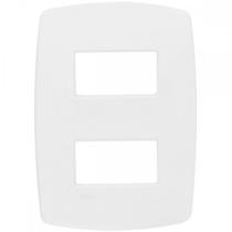 Espelho Placa Radial Modular Branco 4X2 2Mod Dist 3004 Espelho Placa Radial Modular Branco 4X2 2Mod Dist 3004