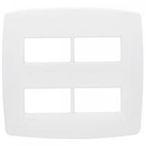 Espelho Placa Radial Modular Branco 4X4 4Mod Dist 3008 Espelho Placa Radial Modular Branco 4X4 4Mod Dist 3008