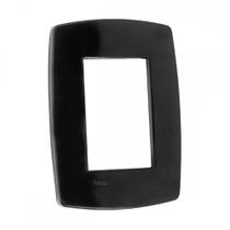 Espelho Placa Radial Modular Preto 4X2 3Mod 1704001 Espelho Placa Radial Modular Preto 4X2 3Mod 1704001