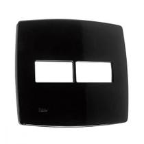 Espelho Placa Radial Modular Preto 4X4 2Mod 1704011 Espelho Placa Radial Modular Preto 4X4 2Mod 1704011