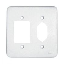 Espelho Placa Radial Pollar 1702027 4X4 3S+1T2P+T Espelho Placa Radial Pollar 1702027 4X4 3S+1T2P+T