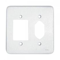 Espelho Placa Radial Pollar 1702027 4X4 3S+1T2P+T Espelho Placa Radial Pollar 1702027 4X4 3S+1T2P+T