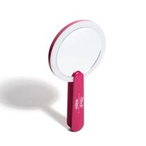 Espelho Pocket Niina Secrets Pink Led Rosa Com Led Compacto Alça Giratória - Eudora 100% Original