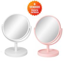 Espelho Portátil de Mesa Redondo Design Moderno Base Estável Maquiagem Penteadeira Skincare Espelho Portátil de Mesa Redondo Design Moderno Base Estável Maquiagem Penteadeira Skincare