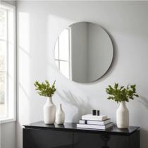 Espelho Redondo 35cm para Decoração Pequeno LH Móveis