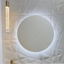Espelho Redondo 70Cm X 70Cm com LED a PILHA ou FONTE Espelho Redondo 70Cm X 70Cm com LED a PILHA ou FONTE
