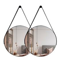 Espelho Redondo Adnet com Alça 60cm Kit com 2 unidades - Outlet Dos Espelhos