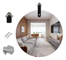 Espelho Redondo Barato Decorativo Slim Com Alça 550mm - Espelho Redondo Barato Decorativo Slim Com Alça 550mm -