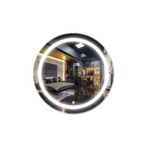 Espelho Redondo com Led 3 cores 70x70 Jateado e Touch para Banheiro, Quarto e Salão Espelho Redondo com Led 3 cores 70x70 Jateado e Touch para Banheiro, Quarto e Salão