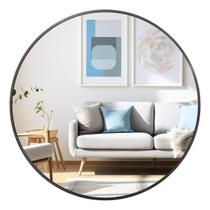 Espelho redondo com moldura preta 60cm Espelho redondo com moldura preta 60cm