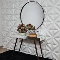 Espelho Redondo de parede com borda 1 metro