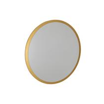 Espelho Redondo De Parede Estilo Minimalista 60 Cm - Dourado