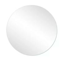 Espelho Redondo Decorativo Lapidado 80cm Sem Moldura com Suporte