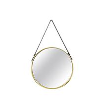 Espelho Redondo Decorativo Luxo Dourado 36CM 6383 Mart Collection