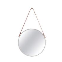 Espelho Redondo Decorativo Luxo Off White 36CM 7976 Mart Collection