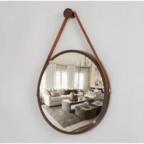 Espelho Redondo Decorativo Suspenso Alça 30cm - Varias Cores - Espelho Redondo Decorativo Suspenso Alça 30cm - Varias Cores -