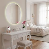 Espelho Redondo Emoldurado Led Touch Luxo 80cm Mr-bh005 Alira Home Espelho Redondo Emoldurado Led Touch Luxo 80cm Mr-bh005 Alira Home